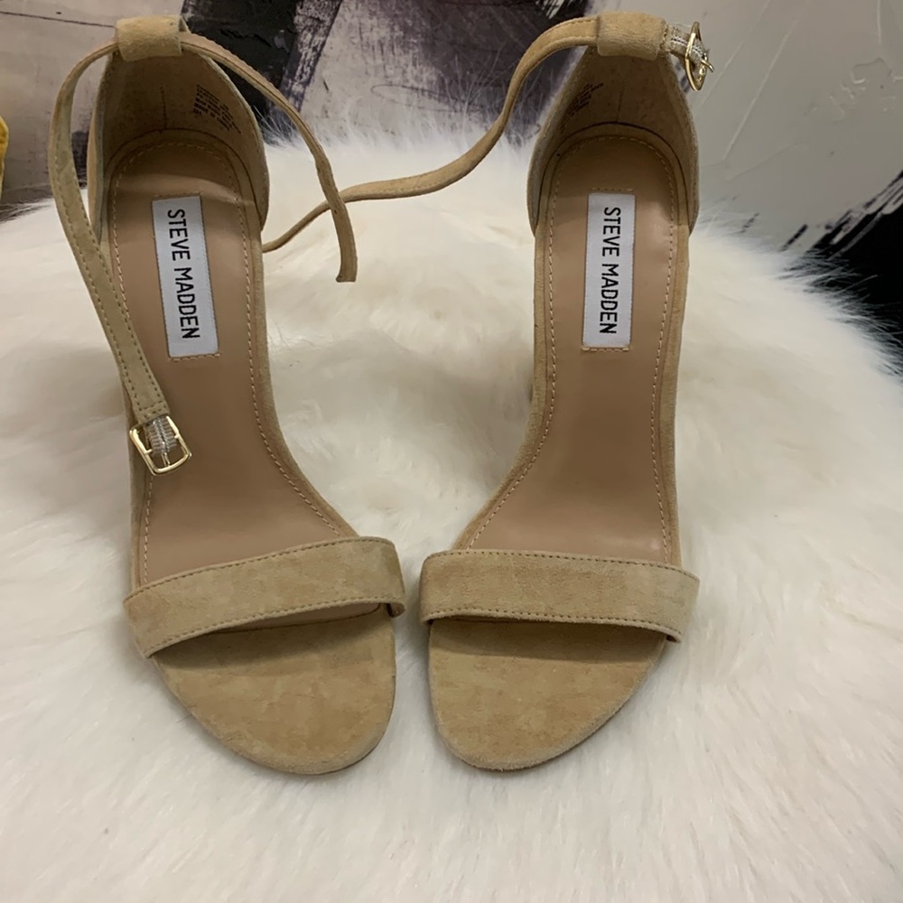 Steve Madden suede ankle strap heels
